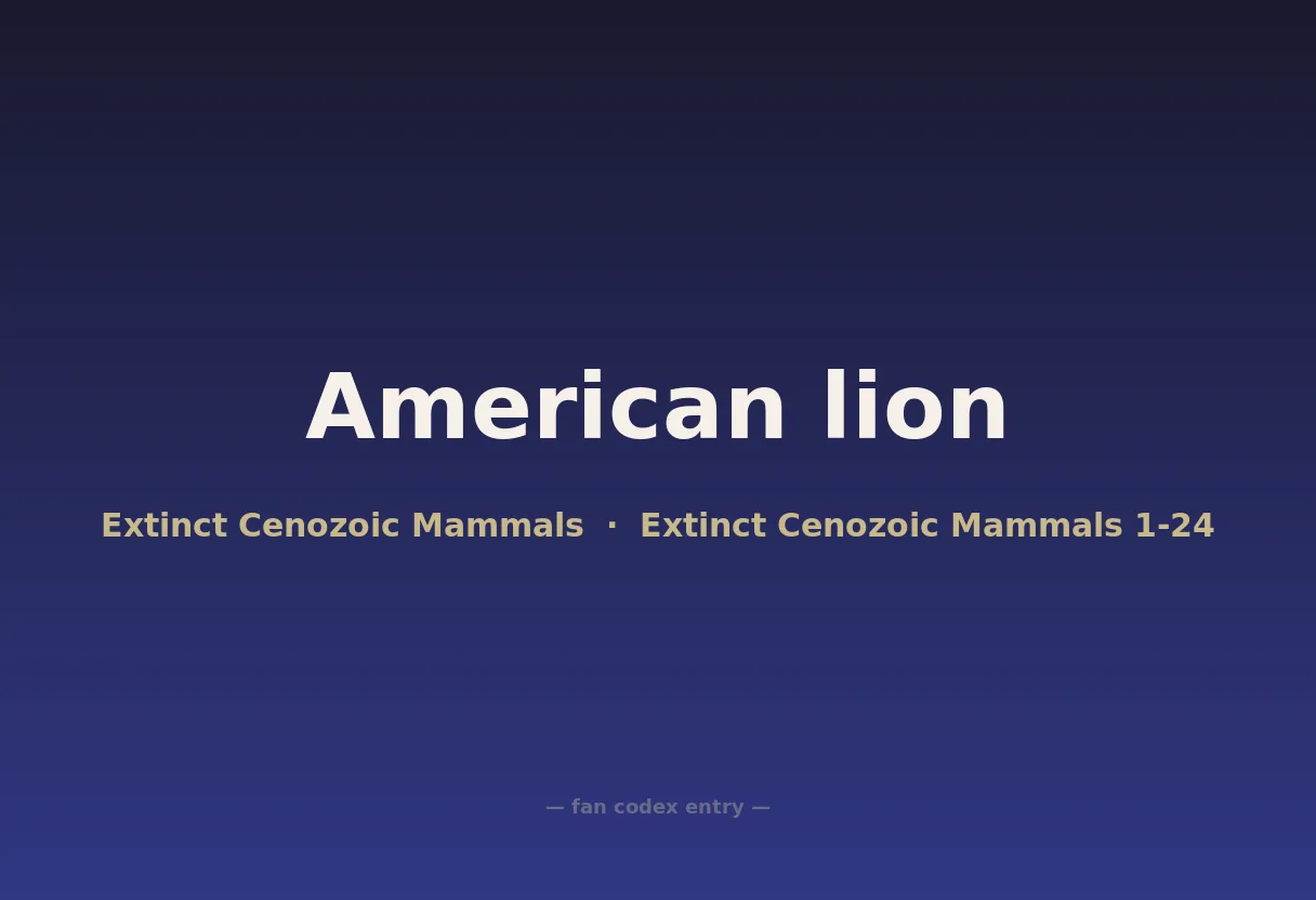 American lion