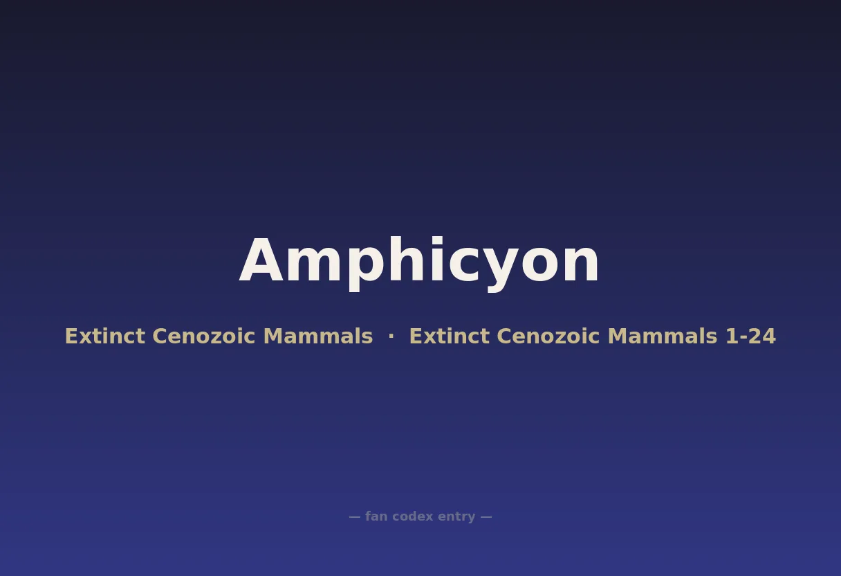 Amphicyon