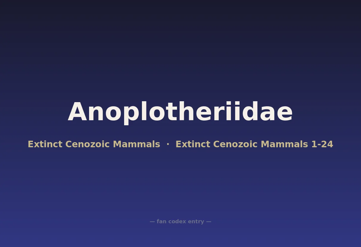 Anoplotheriidae