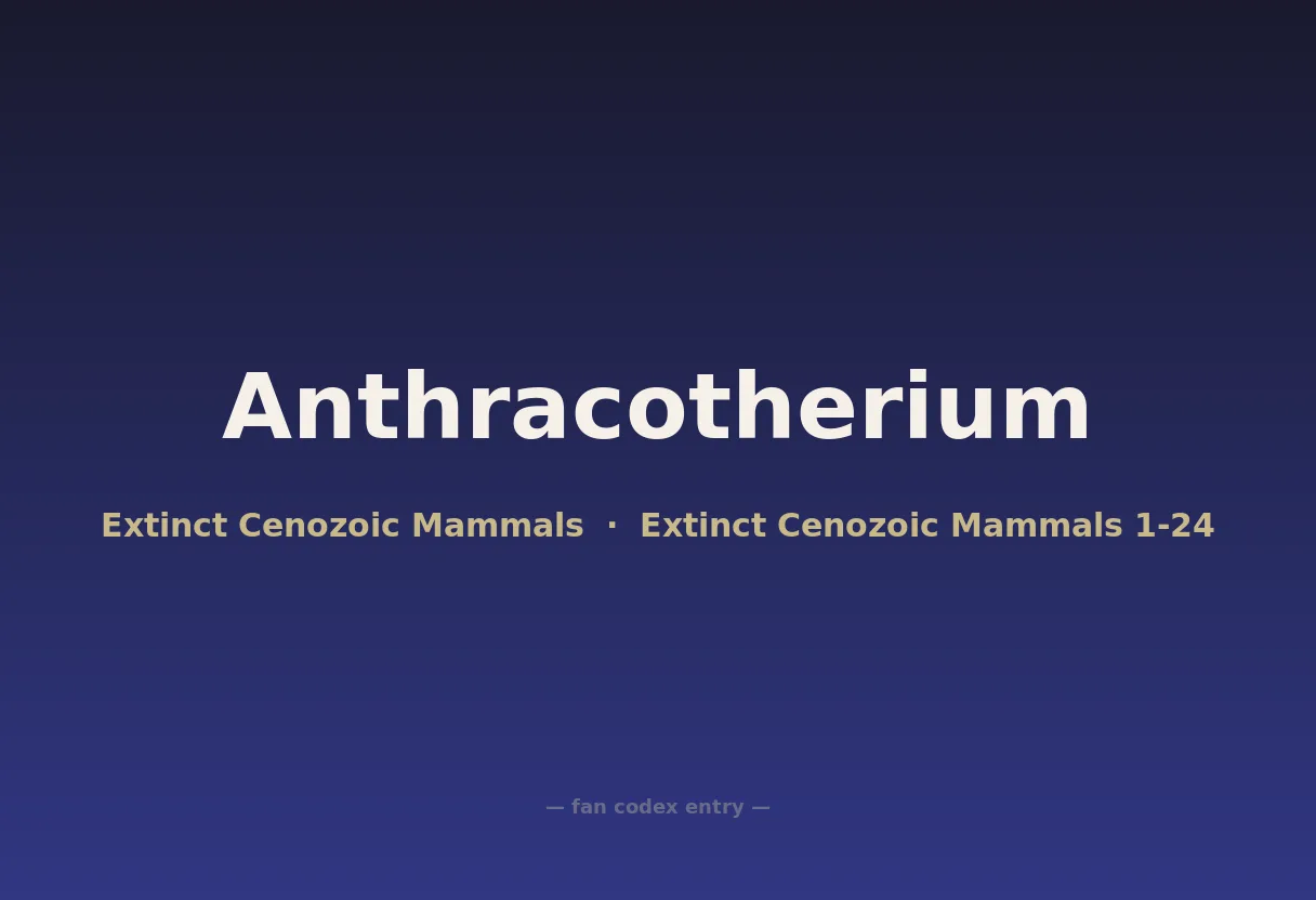 Anthracotherium